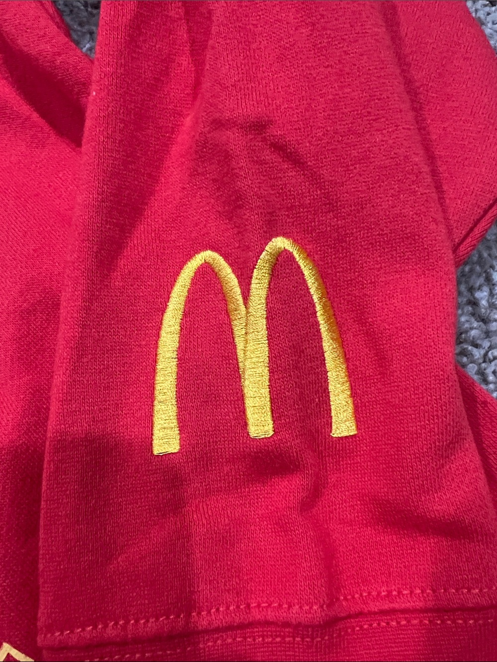MAD Engine Red Crewneck Sweatshirt with Yellow Graphic - Picture 4 of 4